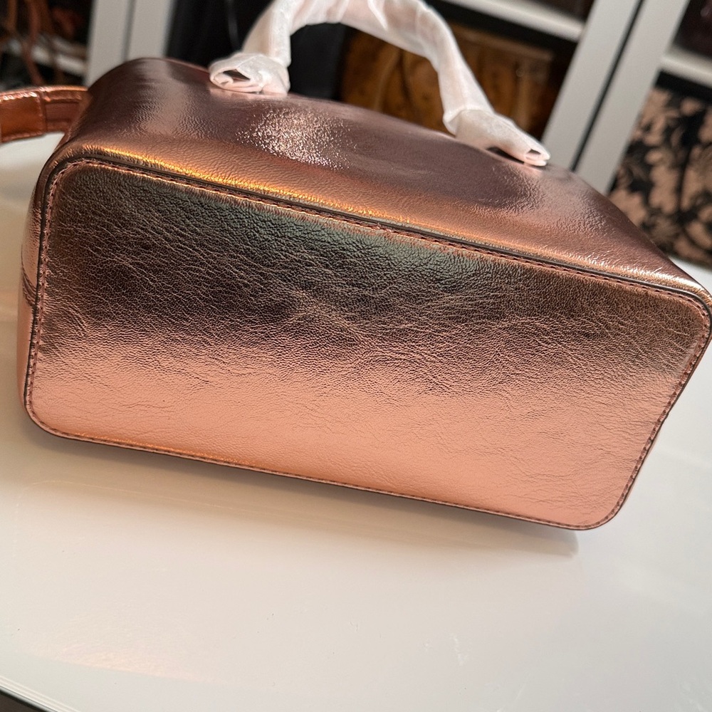 Michael Kors Metallic Rose Gold Tote - Picture 5 of 5